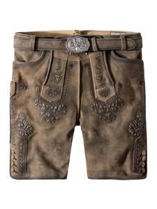 Кожаные брюки Artur коричневого цвета Stockerpoint