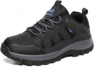 Мужские походные кроссовки Легкие кроссовки для трейла Низкие Нескользящие трекинговые кроссовки Комфортные спортивные модные прогулочные кроссовки для больших и широких ног Qacksv, темно-серый