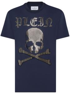 Philipp Plein футболка Strass Skull & Bones, синий