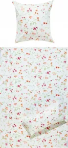 Постельное белье оранжево-зелено-белое 1x 155x220 см + 1x 40x80 см REDBEST