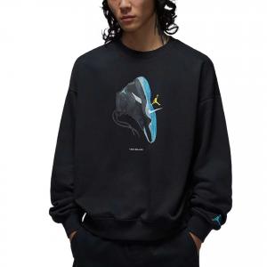 Бруклинская флисовая толстовка мужская Jordan, черный/синий