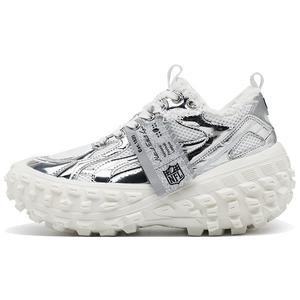 NFL Низкие массивные кеды с кисточками на высоких колесах, унисекс, серо-белые