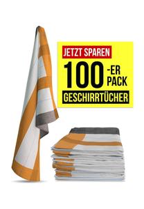 100 хлопчатобумажных кухонных полотенец Aspero, orange