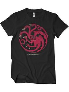 Футболка TargaryenFire & Blood T-Shirt Game of Thrones, черный