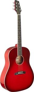 Акустическая гитара Slope Shoulder dreadnought guitar, transparent red