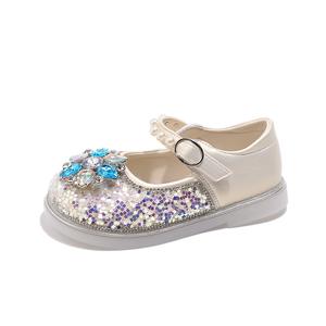 Детские кожаные туфли с низким верхом, устойчивые к истиранию, для детей от 3 до 7 лет TONYBEAR, экрю