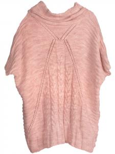 StyleBREAKER Вязаное пончо цвета античной розы