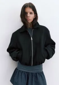 Мягкая летняя куртка-баллон Pull&Bear, Black