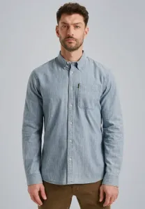 Рубашка с длинными рукавами из шамбре Pme Legend, Real Indigo