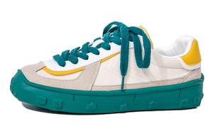 Feiyue Женские противоскользящие износостойкие низкие кеды из холста бежево-желтый/хаки/желтый, цвет Beige Yellow/Khaki/Yellow