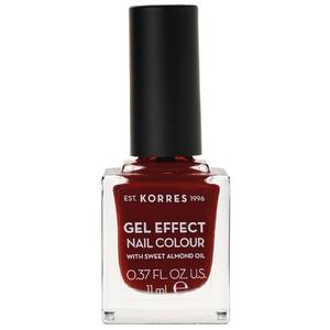 Лак для ногтей sweet almond nail colour Korres, 59 - wine red, объем 11 мл