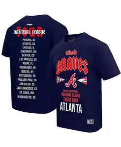 Мужская оверсайз футболка Atlanta Braves City Tour в синем цвете Pro Standard