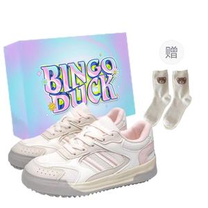 Противоскользящие амортизирующие низкие кроссовки для женщин BINGO DUCK, Blue+Exclusive Shoe Box+Gift Socks