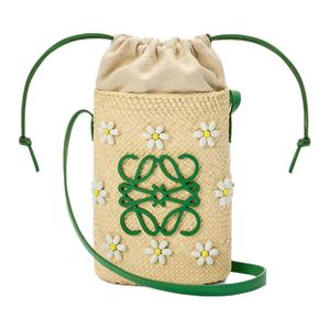 LOEWE Плечевая сумка из пальмового листа и коровьей кожи