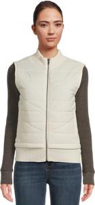 Женский миниатюрный стеганый жилет без рукавов с застежкой-молнией спереди Liverpool Los Angeles, Porcelain