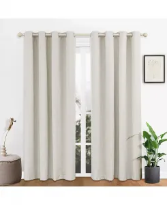 Пара штор с люверсами из 100% льняной ткани с затемнением (2 панели) Awesome Home, linen