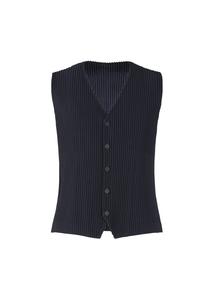 Жилет basics Homme Plissé Issey Miyake, синий