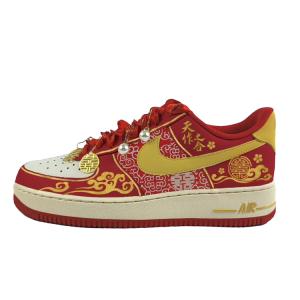 Nike Air Force 1 износостойкие низкие скейтборд обувь unisex красный