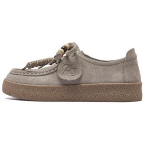 AGSDON Женские низкие повседневные туфли серые, цвет Gray