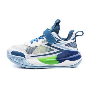 Антискользящие износостойкие низкие детские баскетбольные кроссовки Kids' WARRIOR, темно-синий