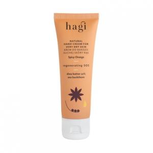 Крем для рук «Пряный апельсин» натуральный для очень сухой кожи с экстрактом облепихи, маслом ши, органической апельсиновой водой, пантенолом, восстанавливающий и питательный, 50 мл Hagi