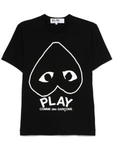 Comme Des Garçons Play футболка с логотипом, черный