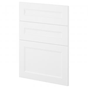 3 фасада для посудомоечной машины, Axstad матовый белый, 60 см, Metod IKEA