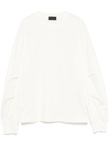 Moncler футболка с нашивкой-логотипом, белый