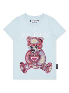 Philipp Plein футболка Teddy Bear с кристаллами, синий