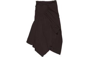 SS24 Асимметричная миди-юбка Повседневная длинная юбка Женская Коричневая Acne Studios