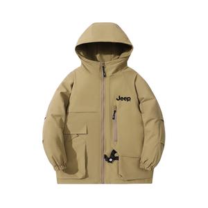 Школьная утепленная куртка Jeep, армейский зеленый