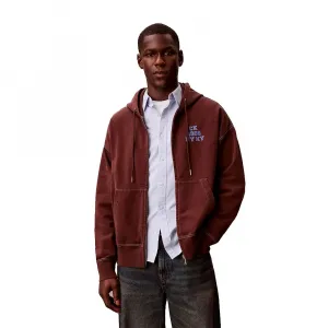 Толстовка Calvin Klein Jeans LV04RE211G на молнии, коричневый