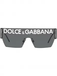 Солнцезащитные очки с крупным логотипом Dolce & Gabbana Eyewear, черный