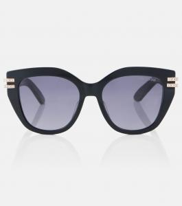 CDior B4I очки с бабочками Dior Eyewear, Shiny Black /Gradient Smoke