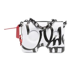 OFF WHITE Burrow Print дизайн женская наплечная сумка белая OFF-WHITE, Set (Bag+Dust Bag)