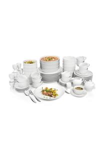 Фарфоровый сервиз Новый Порт Sänger, белый - комбинированный сервиз 86 шт.