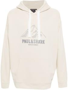 Paul & Shark худи с вышитым логотипом, серый