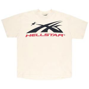 Футболка Hellstar Gel Sport Logo  'White/Red', белый