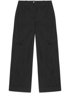 Широкие брюки GANNI, черный