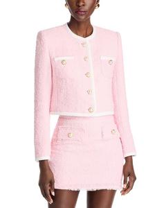 Жакет из твида Amber Generation Love, розовый