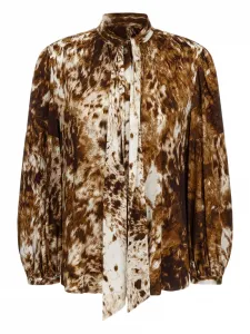 Рубашка с принтом «Аппалуза» Roberto Cavalli, коричневый