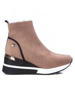 Женские ботильоны на танкетке от XTI, коричневый