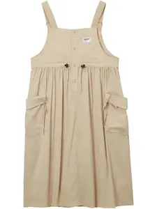Платье миди с нашивкой-логотипом Musium Div., бежевый
