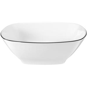 Десертная миска Lido Black Line, 1 шт., фарфор, квадратная, 15 см Seltmann Weiden, белый/черный