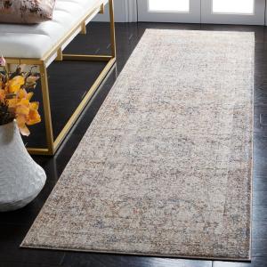 Ковер-дорожка SAFAVIEH, 77 x 244 см, Limitee Collection, Beige & Beige, дизайн из состаренного вискозы, идеально подходит для помещений с высокой проходимостью в гостиной, спальне (LIM778B)