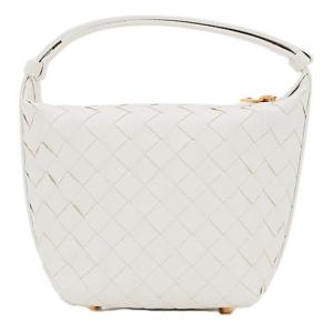 Bottega Veneta Сумка из телячьей кожи женская белая