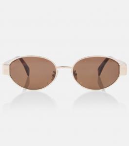 Триумф Metal 01 овальные солнцезащитные очки Celine Eyewear