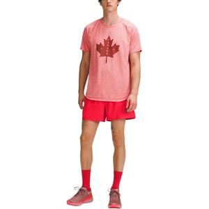 Lululemon Футболка Team Canada COC мужская смешанный цвет spicy red