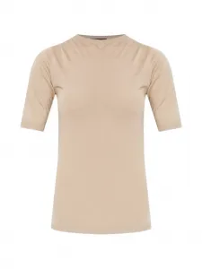 Топ с короткими рукавами Fabiana Filippi, бежевый