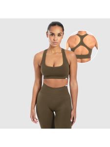 SMILODOX Спортивный бюстгальтер Louisa цвета хаки